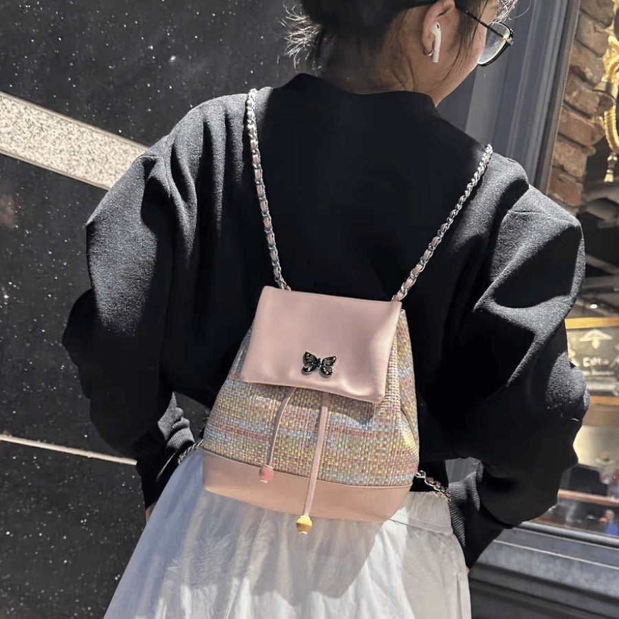 Wholesale Design Woven High-end Chain Versatile Backpack